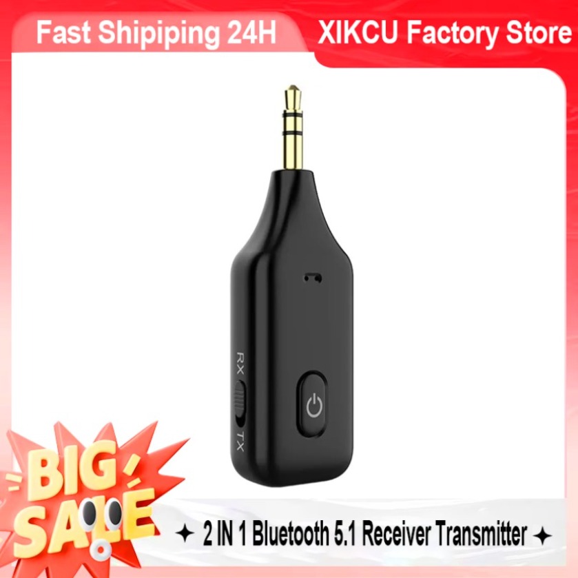 Robot Bluetooth Car - XIKCU 2 IN 1 อะแดปเตอร์เสียงไร้สายบลูทูธ 5.1