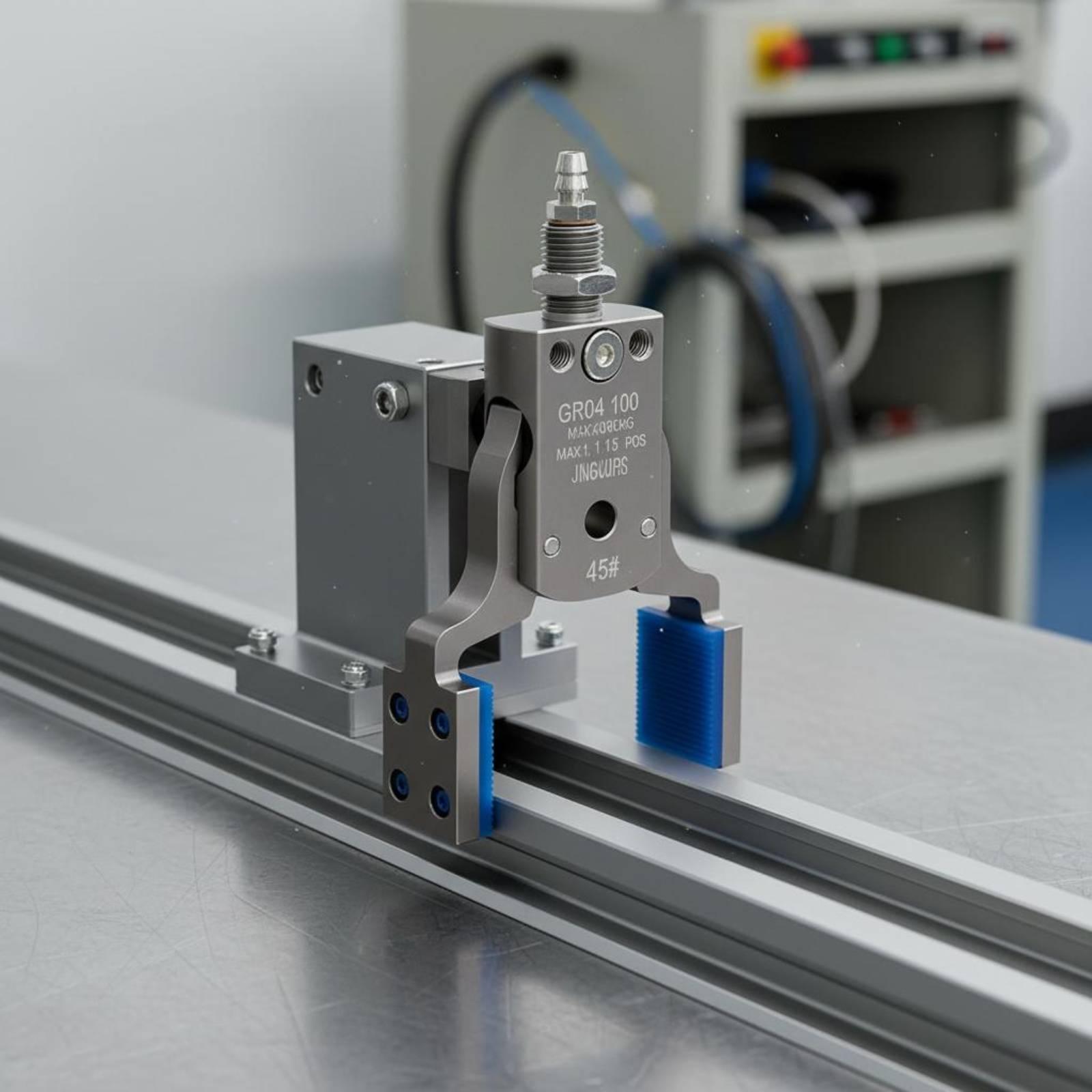 Robot Gripper - กริปเปอร์นิวแมติกขนาดเล็ก แรงยึดเกาะสูง กริปเปอร์แบบเปิดกว้าง แขนหุ่นยนต์ แคลมป์นิวแมติก ดีไซน์กะทัดรัด