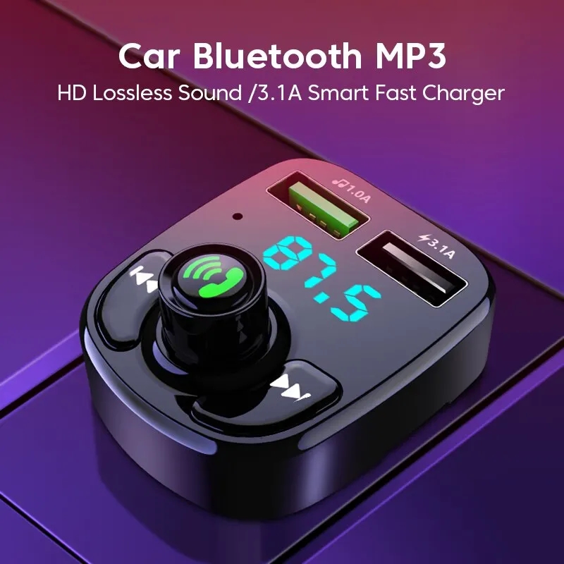Robot Bluetooth Car - LED MP3 รถบลูทูธเครื่องรับสัญญาณ FM แฮนด์ฟรี Bluetooth