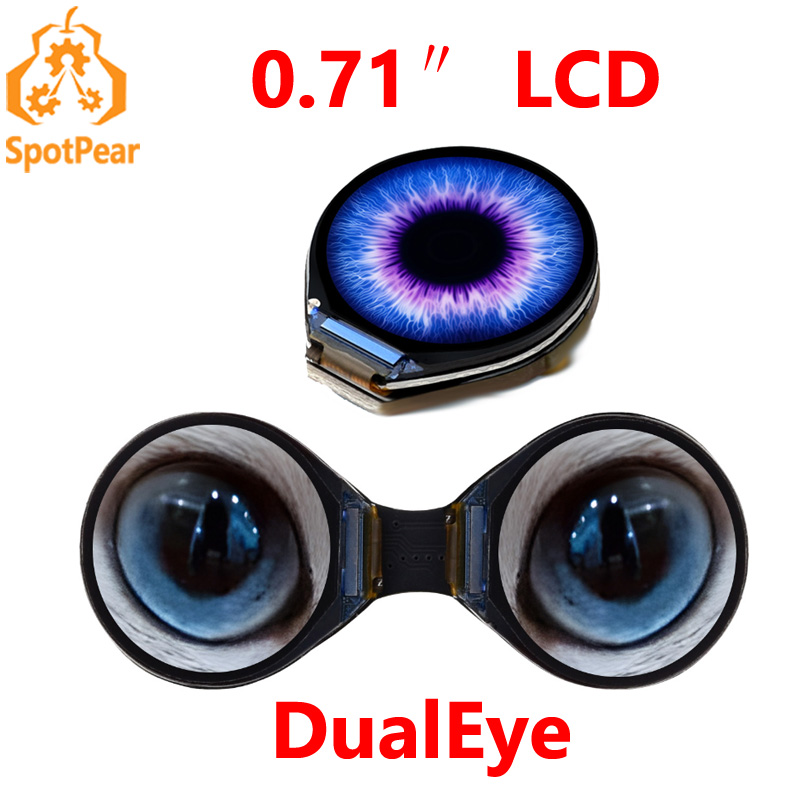Stm32 Robot - Waveshare 0.71 นิ้ว Double Eye รอบจอแสดงผล