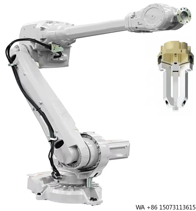 Robot Gripper - แขนหุ่นยนต์แบบ 6 แกนที่สามารถปรับได้ พร้อมอุปกรณ์จับยึดแบบกำหนดเองสำหรับงานจัดการ ซ้อน และพาเลทไทน์