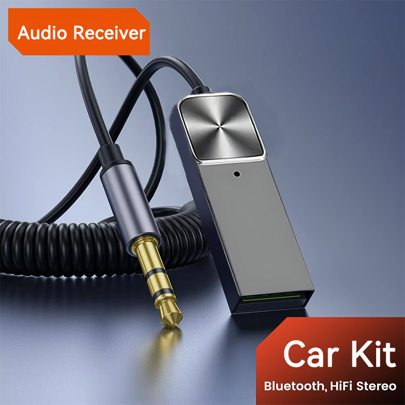 Robot Bluetooth Car - อัปเกรดใหม่ Bluetooth 5.5 ชุดอุปกรณ์รถยนต์ AUX เครื่องรับสัญญาณเสียง