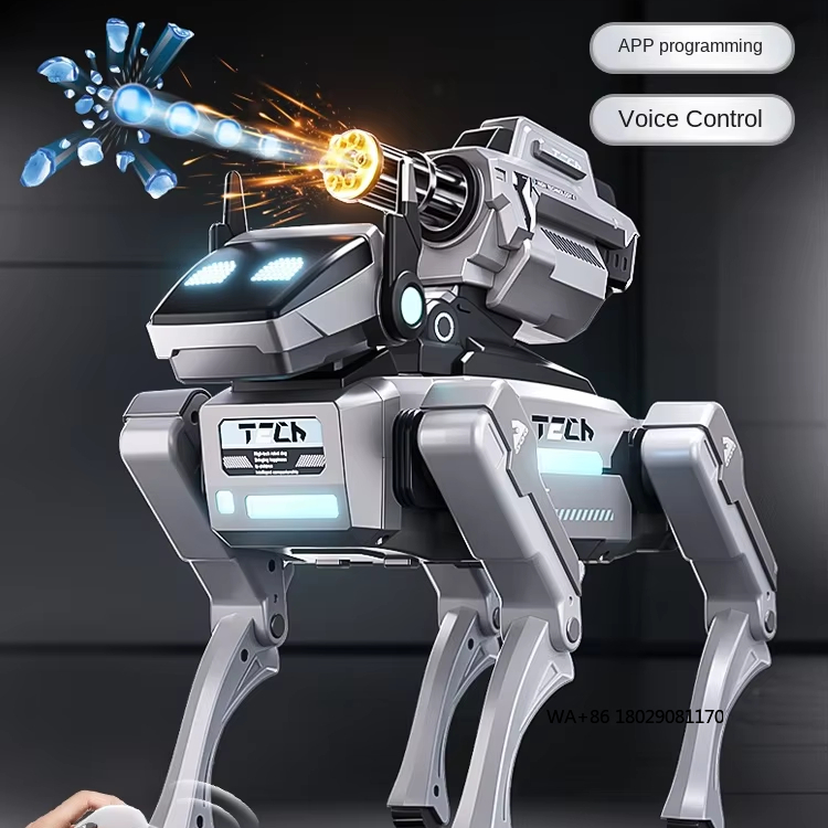 Robot Remote Control - ควบคุมด้วยมอเตอร์ไร้แปรงถ่าน 10 กม. วัสดุ-ของขวัญวันเกิดเด็ก 2025 หุ่นยนต์สุนัข