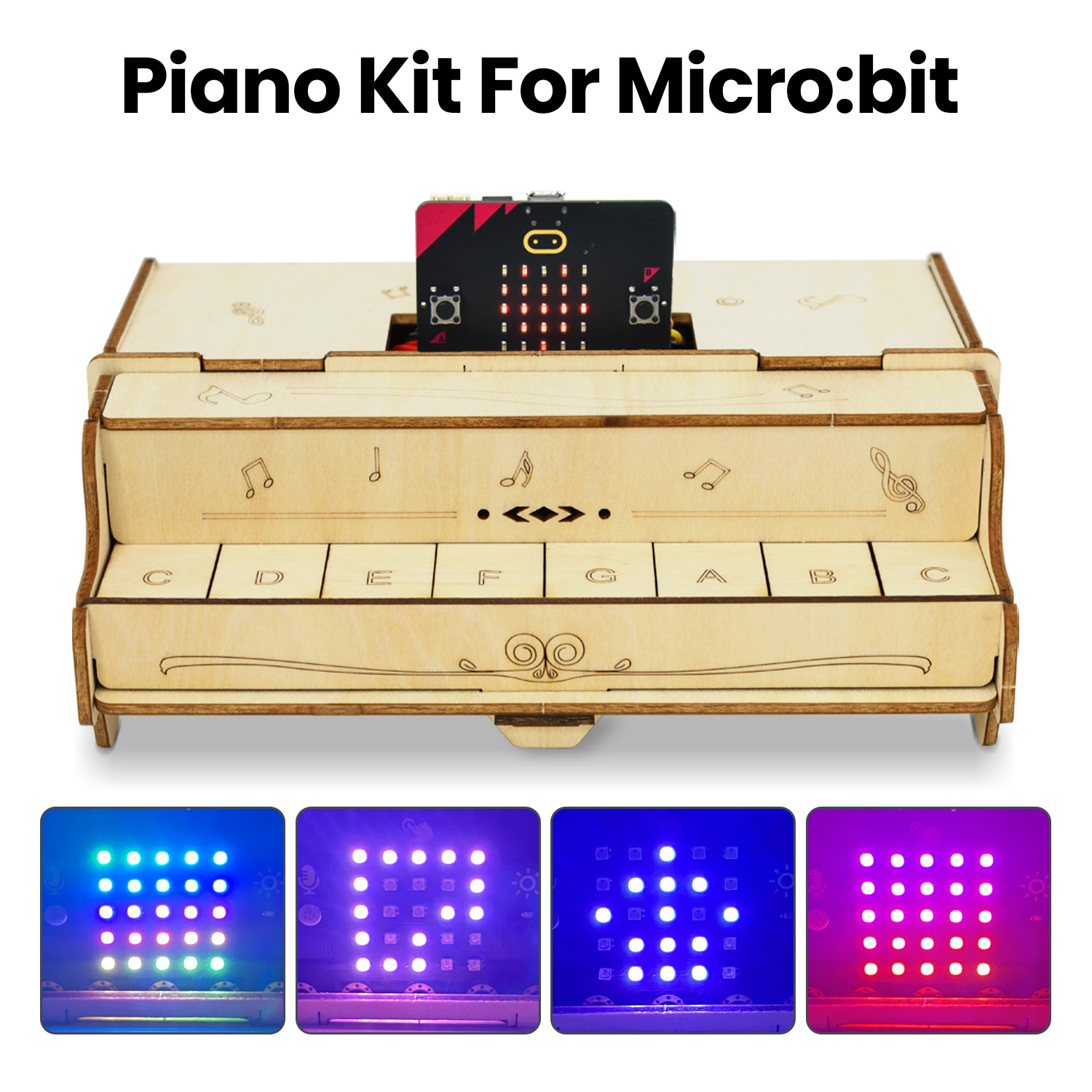 Microbit Robot - Keyestudio ชุดของเล่นเพื่อการเรียนรู้ใน ESP32เปียโนแบบมีกระดุมแบบทำมือสำหรับ Arduino ชุดเริ่มต้นใช้งานแบบ DIY