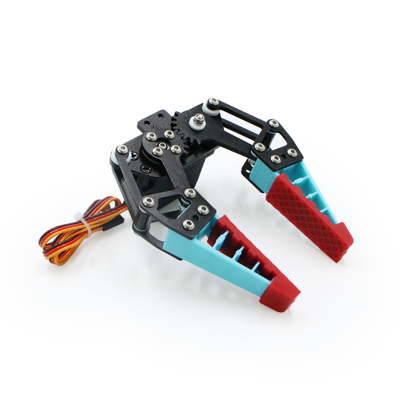 Robot Arm Kit - ใหม่ล่าสุดกรงเล็บหุ่นยนต์ที่มีความยืดหยุ่นแขนชีวจักรกลพร้อมที่จับซิลิโคนกันลื่นควบคุมการเขียนโปรแกรมชุดหุ่นยนต์เซอร์โว