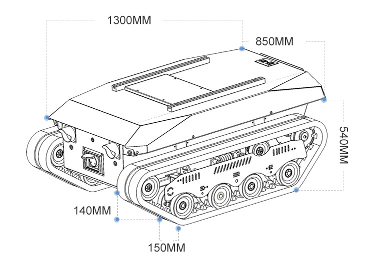 แชสซีรถบรรทุกดั๊มพ์แบบตีนตะขาบ - Robot Chassis บทวิจารณ์และราคา