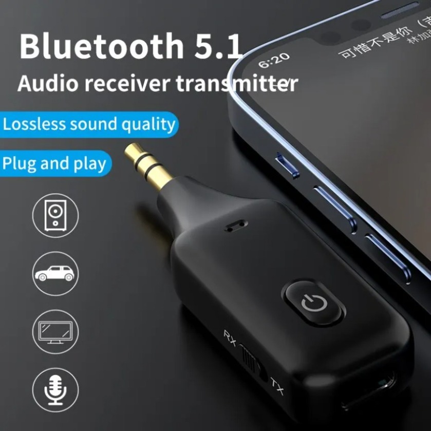 XIKCU 2 IN 1 อะแดปเตอร์เสียงไร - Robot Bluetooth Car บทวิจารณ์และราคา