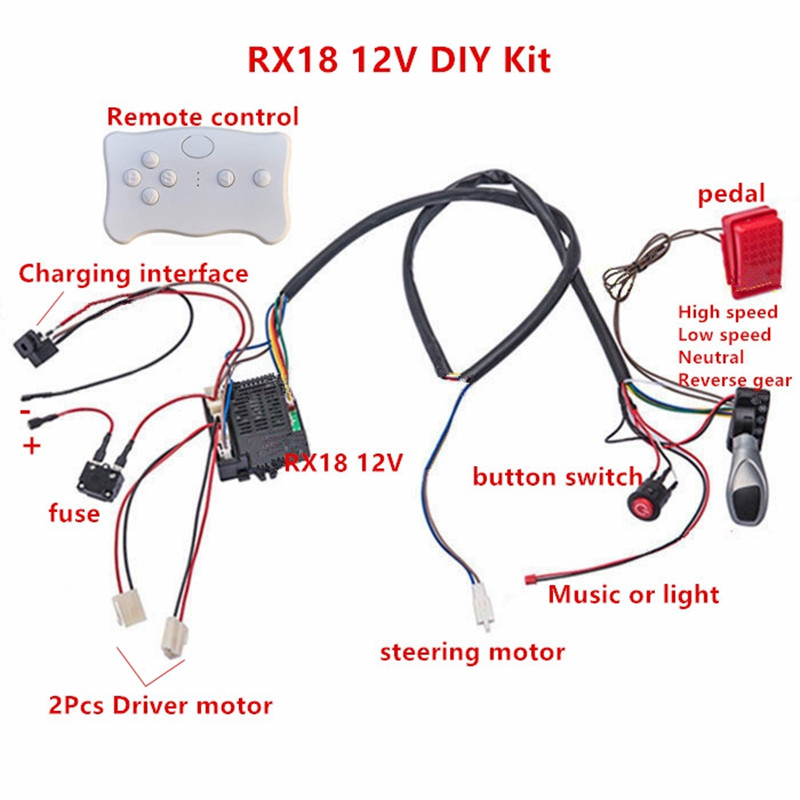 เด็กไฟฟ้ารถ DIY ดัดแปลงสายไฟแล - Robot Car Kit บทวิจารณ์และราคา