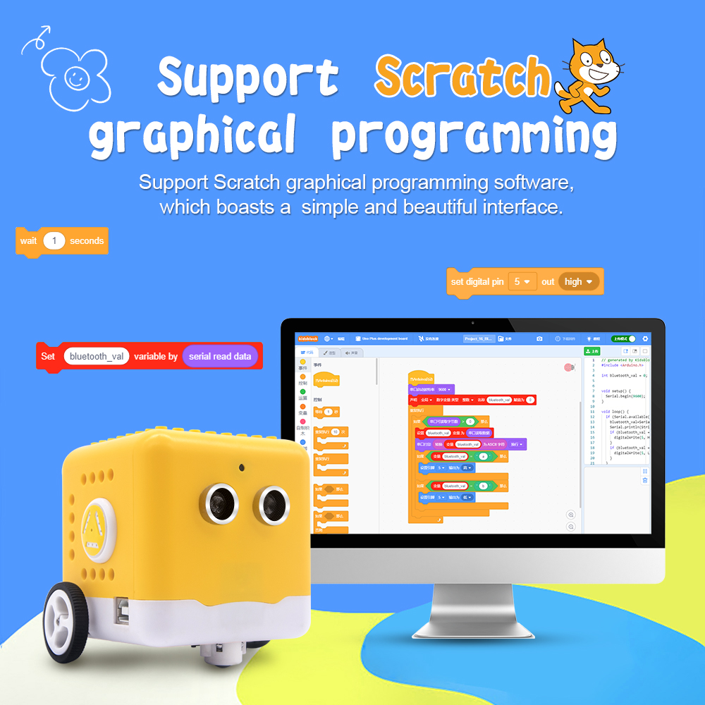 Kidsbits ชุดหุ่นยนต์ที่ตั้งโปร - Microbit Robot บทวิจารณ์และราคา