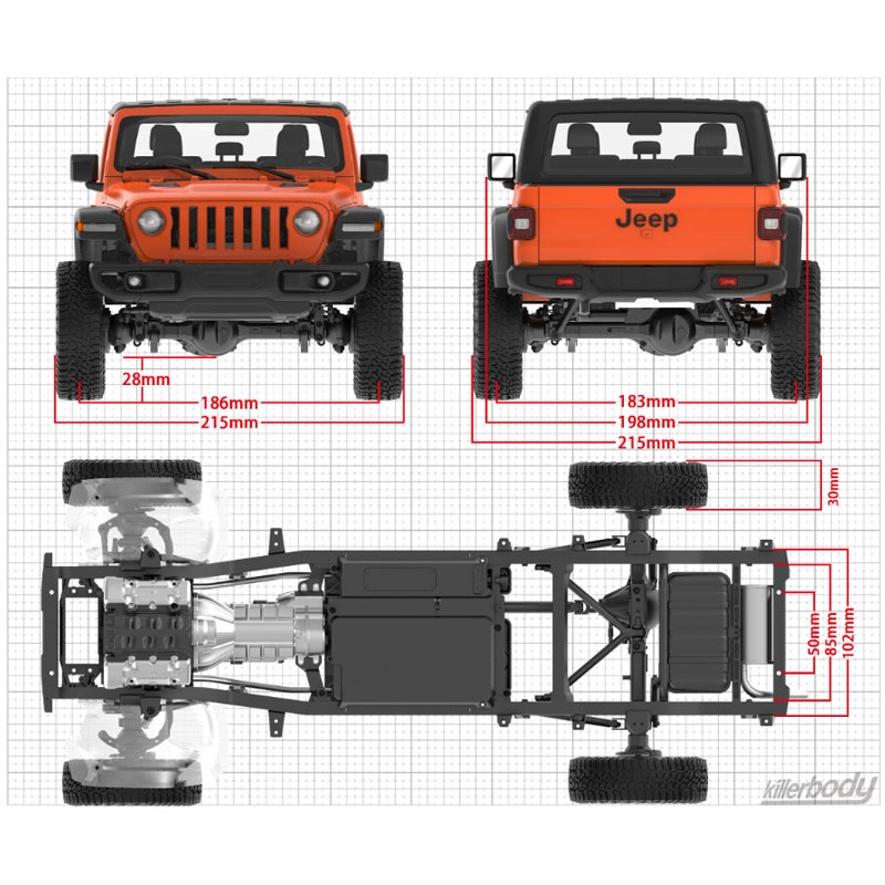 1/10 Killerbody 48765 ชุด DIY  - Robot Car Kit บทวิจารณ์และราคา