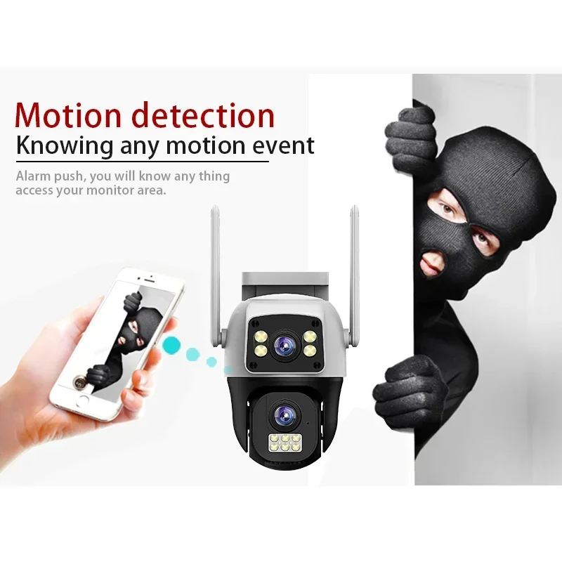 กล้องวงจรปิด 8MP 4K WIFI IP แบ - Pan Tilt Bracket บทวิจารณ์และราคา