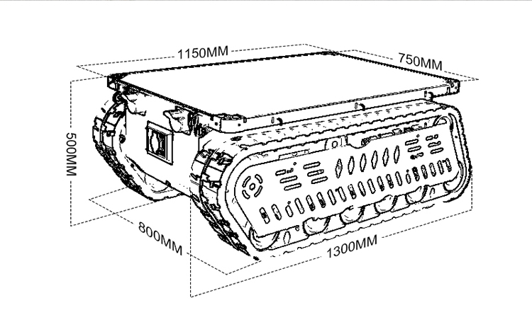 แชสซีหุ่นยนต์ตีนตะขาบ RC รับน้ - Robot Chassis บทวิจารณ์และราคา