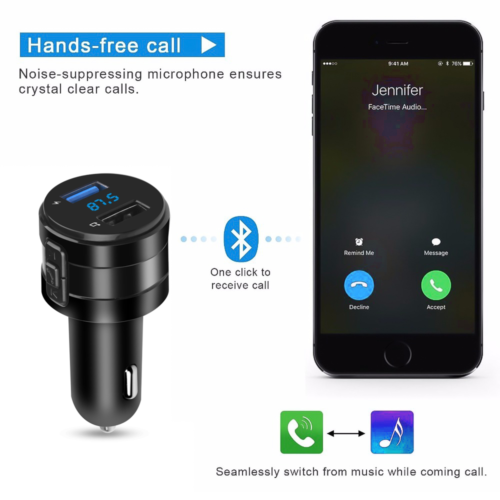 เครื่องเล่น MP3ในรถยนต์เครื่อง - Robot Bluetooth Car บทวิจารณ์และราคา