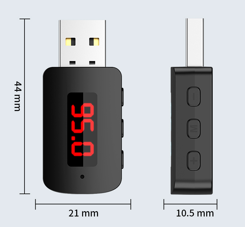 บลูทูธ 5.4 Mini USB พร้อมจอแสด - Robot Bluetooth Car บทวิจารณ์และราคา