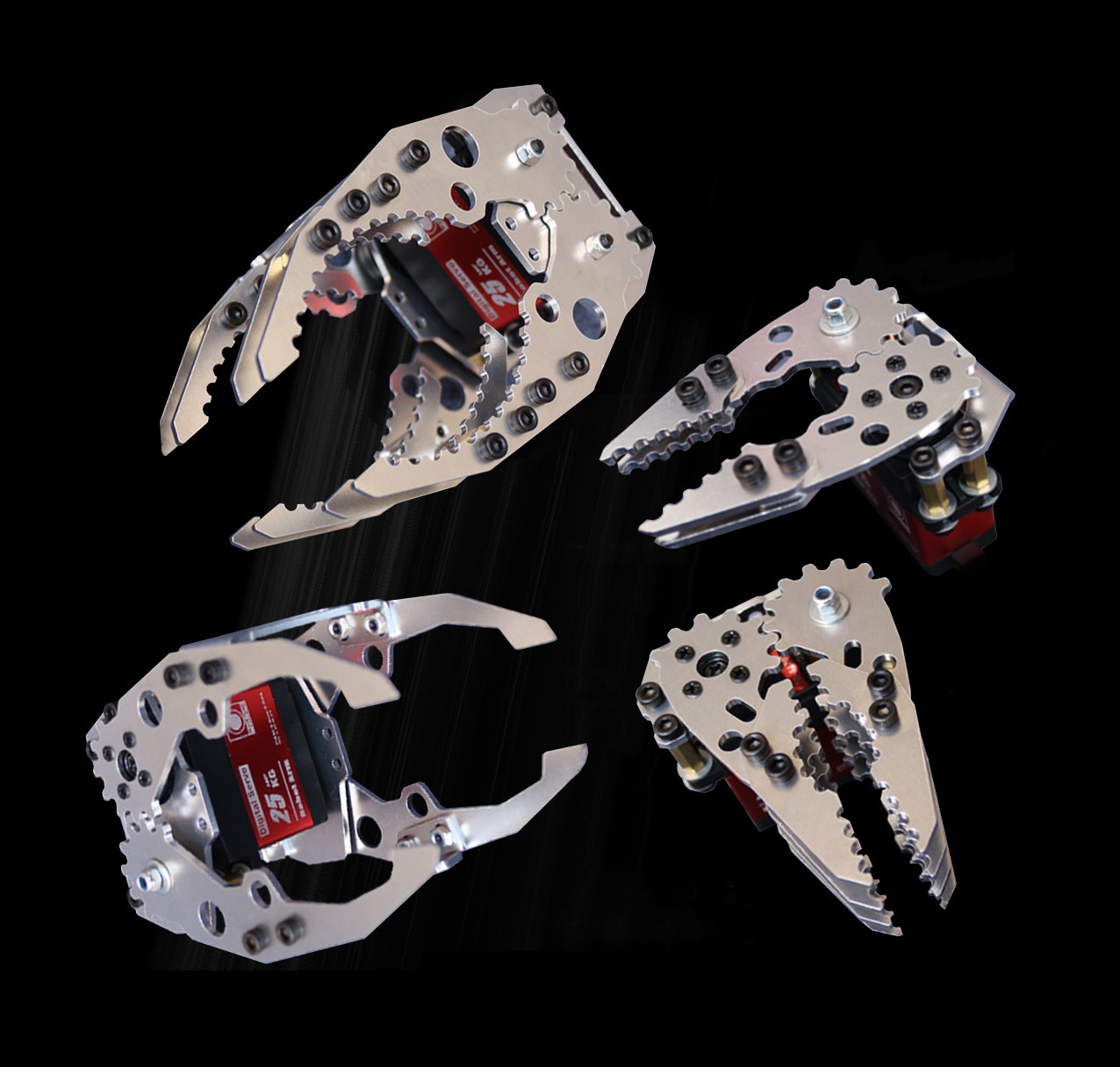 โลหะ Mechanical Gripper Hand C - Robot Arm Kit บทวิจารณ์และราคา