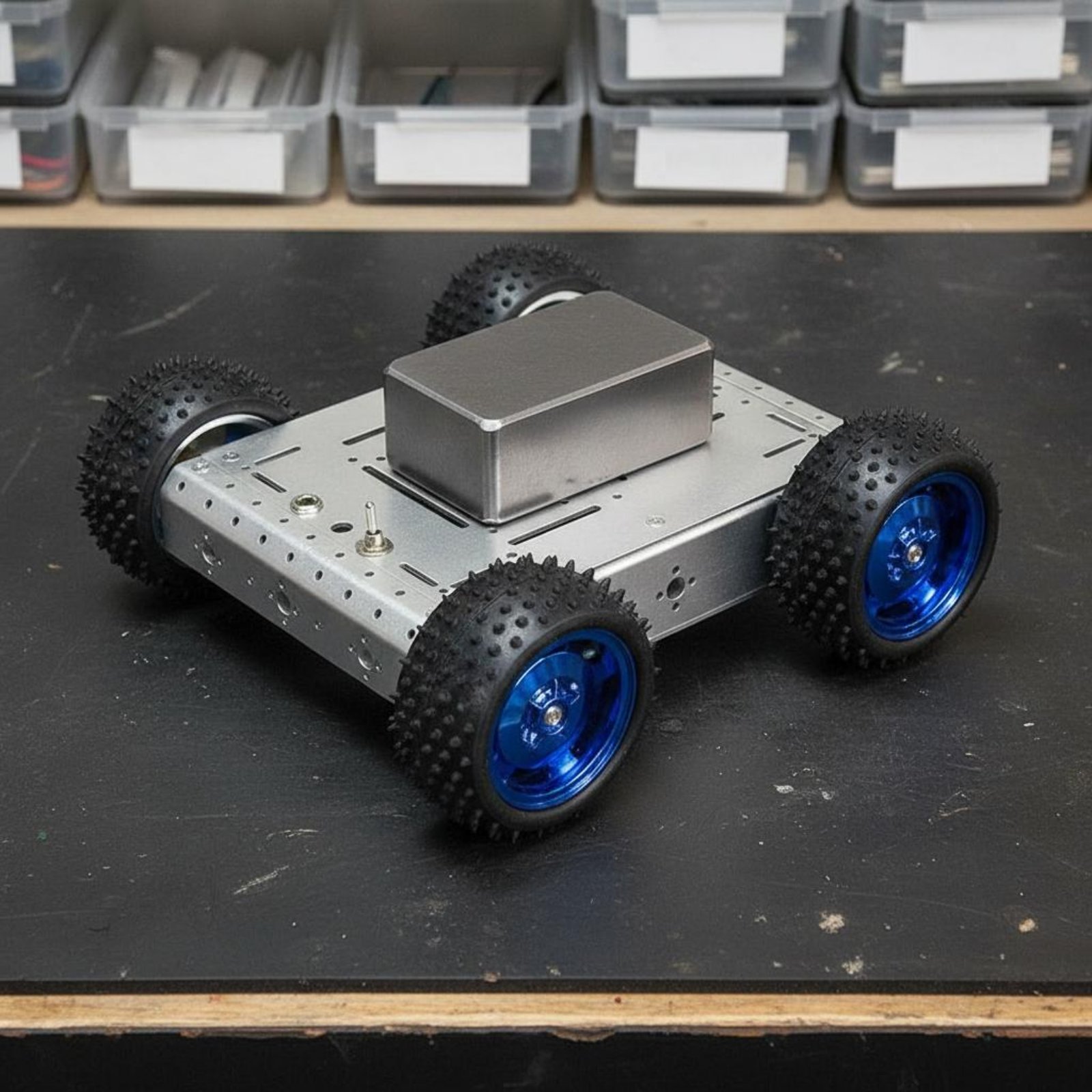 แชสซีรถสมาร์ทคาร์ 4WD รับน้ำหน - Robot Car Kit บทวิจารณ์และราคา