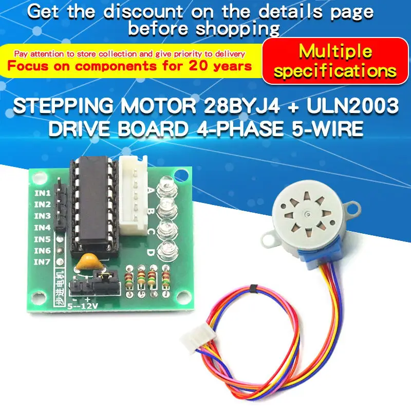1PCS 28BYJ4 Stepper Motor ULN2 - Uln2003 Driver บทวิจารณ์และราคา