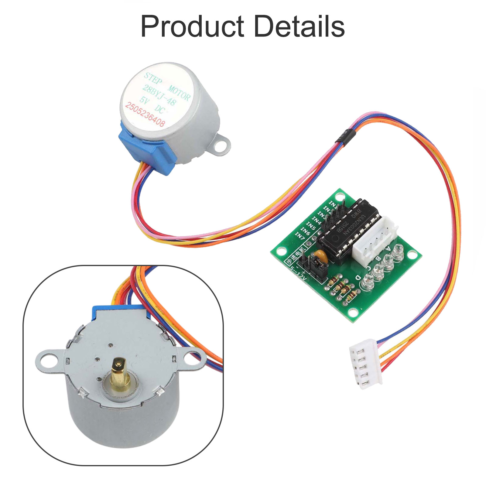 มอเตอร์สเต็ปเปอร์ 5V ขนาด 28 ม - Uln2003 Driver บทวิจารณ์และราคา